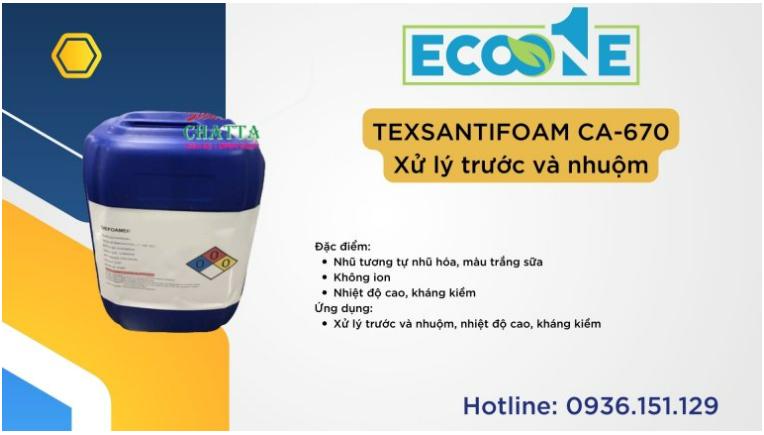 TEXSANTIFOAM CA-670 Xử lý trước và nhuộm